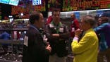 A group of traders working in one the busiest pits at the Chicago Mercantile Exchange walked out in protest what they called unfair handling of a large trade.