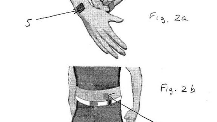 Nokia smartphone tattoo patent
