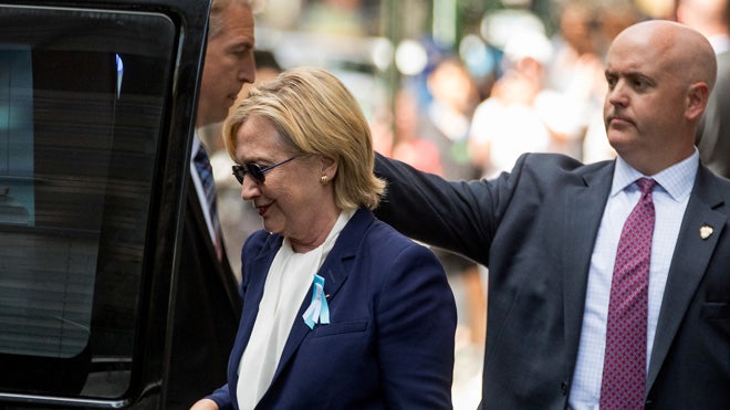 Clinton forced to cancel California fundraising events following 9/11 medical episode