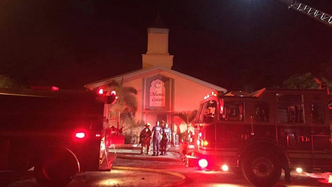 Police investigate arson at mosque Orlando nightclub shooter used to go
