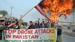 >The Pakistani Taliban on Wednesday insisted US drone strikes in the country's northwest must stop before they will consider peace talks with the government.