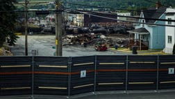 Police in Canada said Thursday they had ended a search for remains of five victims still missing from a rail disaster earlier this month that left  people dead.