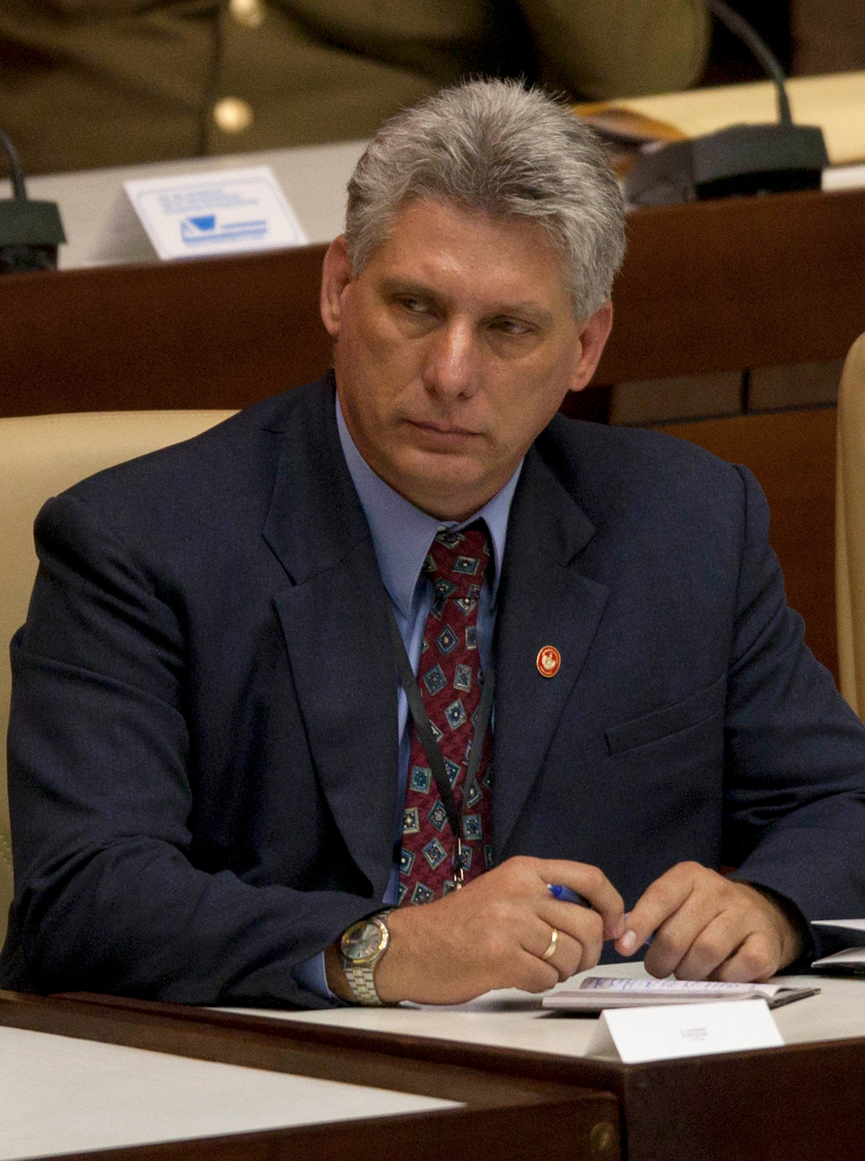 Miguel Diaz-Canel, Raul Castro's likely heir-apparent, seen as a serious-minded party ...3010 x 4040