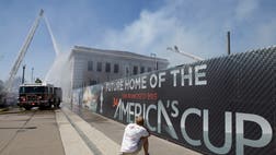  Olympic gold medal-winning sailor Andrew Bart Simpson's death during an America's Cup training run on San Francisco Bay last week was the latest and most glaring setback to befall an event that had already encountered its share of rough waters.