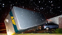 Officials awaited daybreak to fully assess the scope of the destruction left in the wake of a deadly tornado in Granbury.              