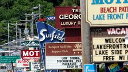  The forecast for summer travel, : Partly sunny.