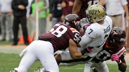  Pittsburgh coach Paul Chryst says there's plenty of blame to go around for his team's pass protection woes.