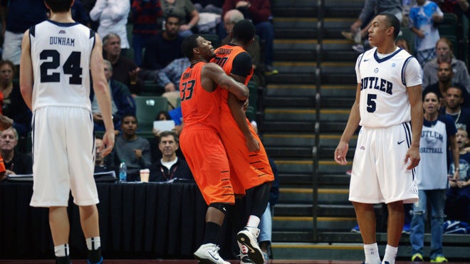 Butler gives No. 5 Oklahoma State a major scare before losing 69-67