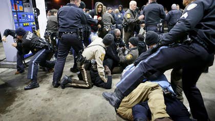 St. Louis County police say a man who pulled a gun and pointed it at an officer has been killed in Berkeley, Missouri.