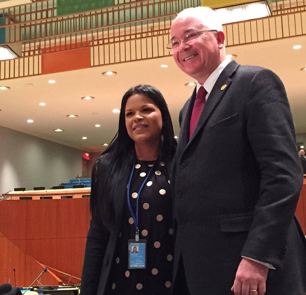 Hugo Chavez' favorite daughter makes debut as UN envoy as countries bash US over sanctions