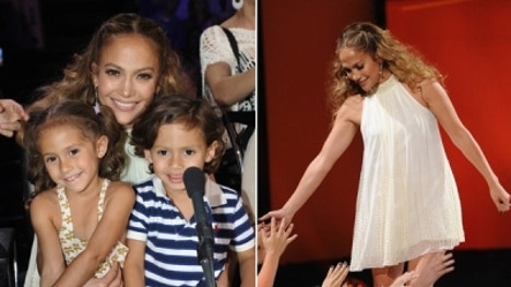 Jennifer Lopez brought twins Max Emme to'American Idol' set