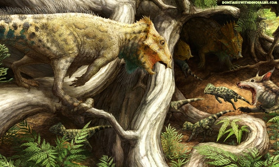 Oldest horned dinosaur in North America was the size of a crow