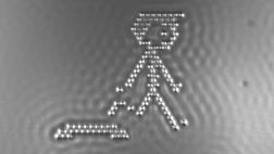 An ensemble cast of carbon atoms stars in the world's smallest stop-motion movie created by researchers at IBM.