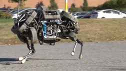 >Robot makers at Boston Dynamics have unveiled their latest military-funded creation: a four-legged machine called WildCat that bounds and gallops across the ground in an uncannily animal-like way.