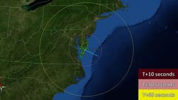 NASA will launch a rocket Tuesday on a mission that promises to put on a spectacular, albeit brief, light show over the U.S. East Coast visible to stargazers along the Atlantic Seaboard.