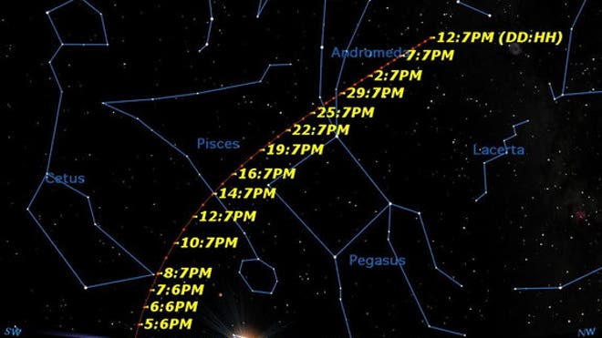 Signs In The Sky: Demon Comet Near Moon When Final Conclave Begins! Comet-pan-starrs-sky-map