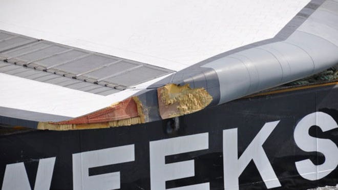 space-shuttle-enterprise-wingtip-damage-closeup