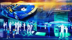 New renderings released by Walt Disney Imagineering show a futuristic race track set to open in Walt Disney World's Epcot Center.