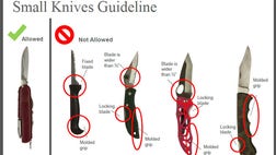 The Transportation Security Administration announced Tuesday changes to what can and cannot be brought on board an aircraft. Amid a flurry of criticism, U.S. airline passengers will soon be allowed to carry small knives in their carry-on bags, but there are other changes tp the prohibited item list.
