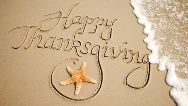 Happy Thanksgiving Sand