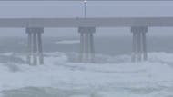 The first named storm of the Atlantic season was losing some intensity late Thursday and by early Friday, its winds were down to  mph.