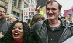 Filmmaker Quentin Tarantino responded for the first time Tuesday to waves of criticism and planned boycotts of his upcoming film after the Academy Award-winning director made controversial remarks about law enforcement last month. 