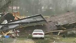 Since Tuesday, the storm system had caused damage across a swath from Missouri to Georgia.