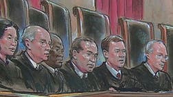 Several Supreme Court justices indicated they might lean toward issuing a narrow ruling on gay marriage during a landmark hearing Tuesday on California's same-sex marriage ban, even as lawyers for the plaintiffs argued for legalizing the unions nationally.