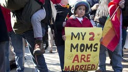 A majority of Supreme Court justices voiced skepticism Wednesday about the legitimacy of a federal provision that prevents married gay couples from receiving a range of federal benefits, raising questions about whether the Defense of Marriage Act will stand.