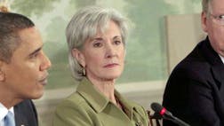 Senate Republicans joined their House colleagues in calling on a government watchdog agency to investigate Health and Human Services Secretary Kathleen Sebelius soliciting donations from companies her agency might regulate -- part of an effort to sign up uninsured Americans for ObamaCare.