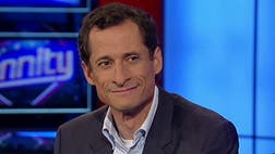 >Former congressman and New York City mayoral candidate Anthony Weiner said Wednesday that lawmakers were playing politics with the economy in the fight over the budget impasse and raising the nation's debt limit.