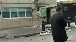 A suicide bomber detonated an explosive device on the outside perimeter of the U.S. Embassy in the Turkish capital Friday, killing himself and an embassy guard in a terrorist attack whose motives are under investigation.