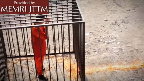 New ISIS video purportedly shows Jordanian pilot being burned alive