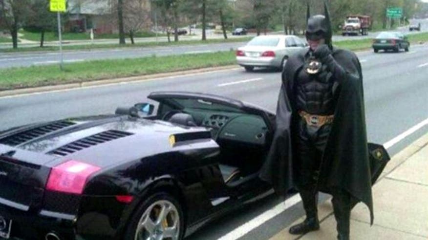 'BATMAN' KILLED Man who dressed up to visit sick kids hit by car