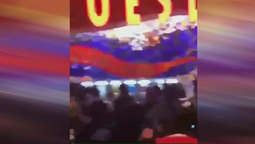 Wild mass brawl at Resorts World Casino in NYC caught on video