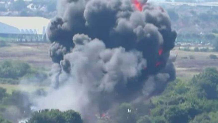 Britain imposes curbs on vintage aircraft after air show crash, as death toll expected to increase - VIDEO: Death toll rising after crash at air show