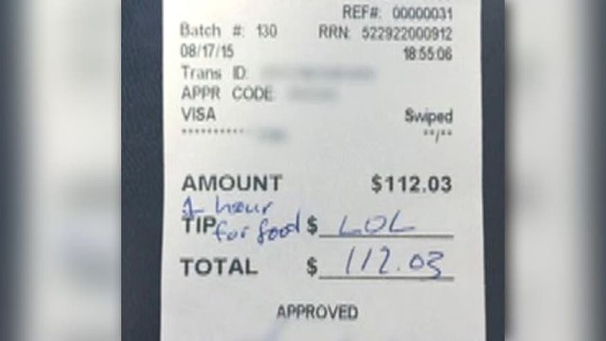 RECEIPT RAGE Why food is being served with a side of hate