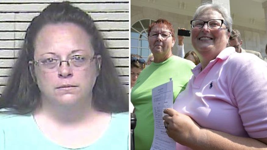 Jailed Kentucky clerk says issued marriage licenses to gay couples void - Kentucky clerk's same-sex marriage refusal divides 2016 GOP field - TODD STARNES: Ky. judge does with a gavel what Bull Connor did with dogs and fire hoses