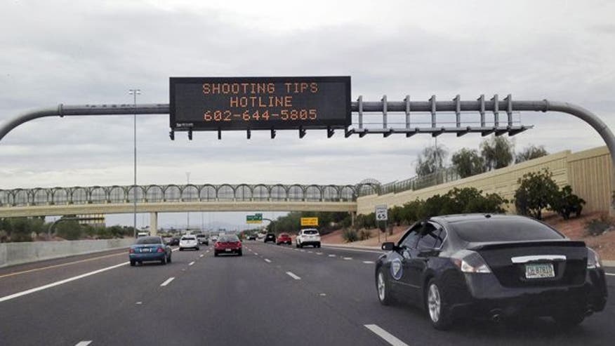 11 confirmed shootings in Arizona prompt serial shooter fears - VIDEO: Arizona police investigate 5 new highway shooting incidents