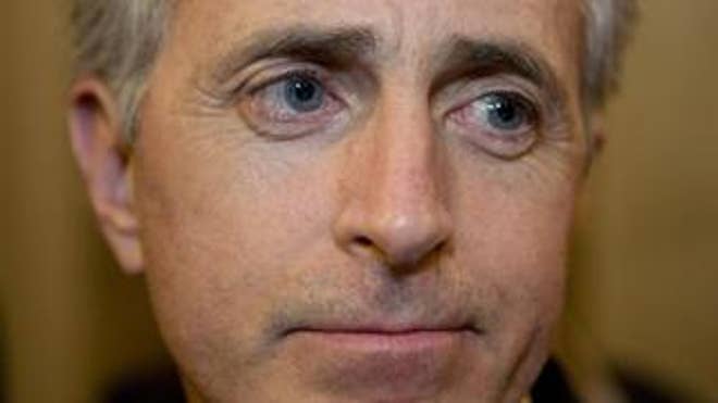 Sen. Bob Corker, R-Tenn, talks after Senate rejects an auto bailout.