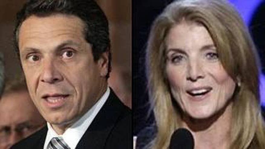 New York Attorney General Andrew Cuomo and Caroline Kennedy are both vying for a Senate appointment in New York.