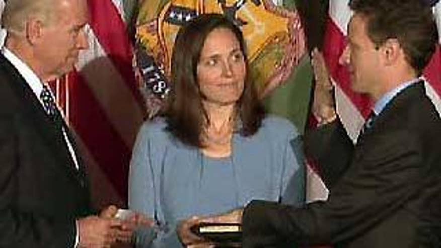 Jan. 26, 2009: Timothy Geithner is sworn in as treasury secretary in Washington, D.C. (FNC)