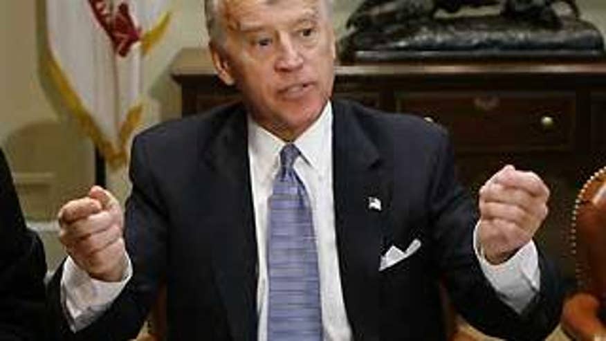 Feb. 25: Vice President Joe Biden holds the first Recovery Plan implementation meeting at the White House in Washington (Reuters).