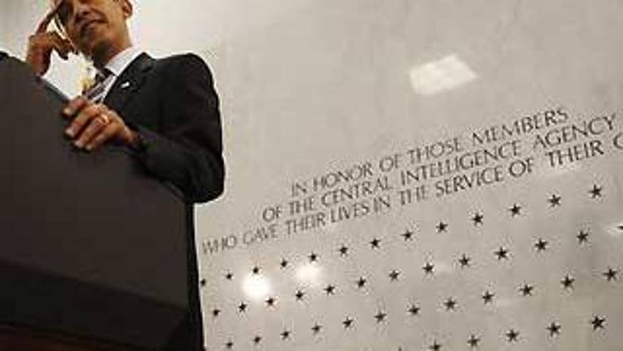 President Obama speaks at the CIA in Langley, Va., Monday. (AP Photo)