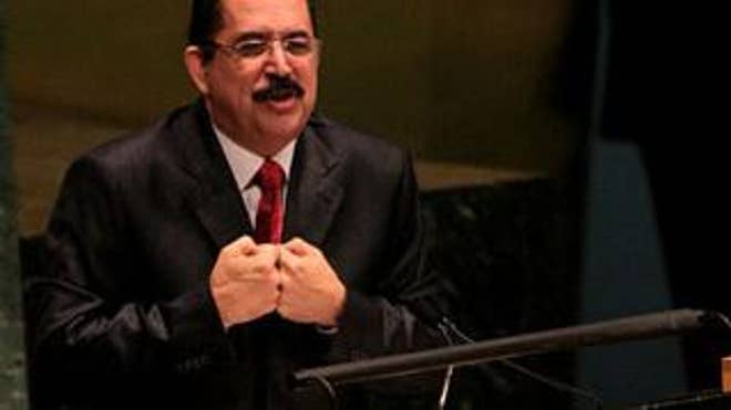 Manuel Zelaya addresses the U.N. General Assembly