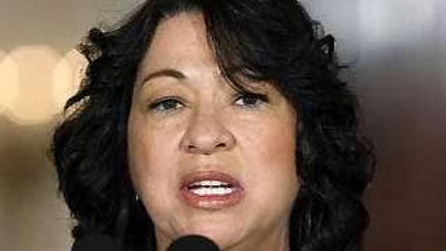 May 26: Judge Sonia Sotomayor speaks after being announced as the next Supreme Court nominee in Washington. (Reuters Photo)