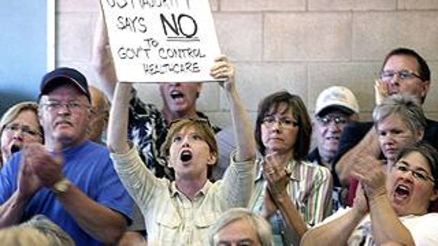 Health reform opponents in ND