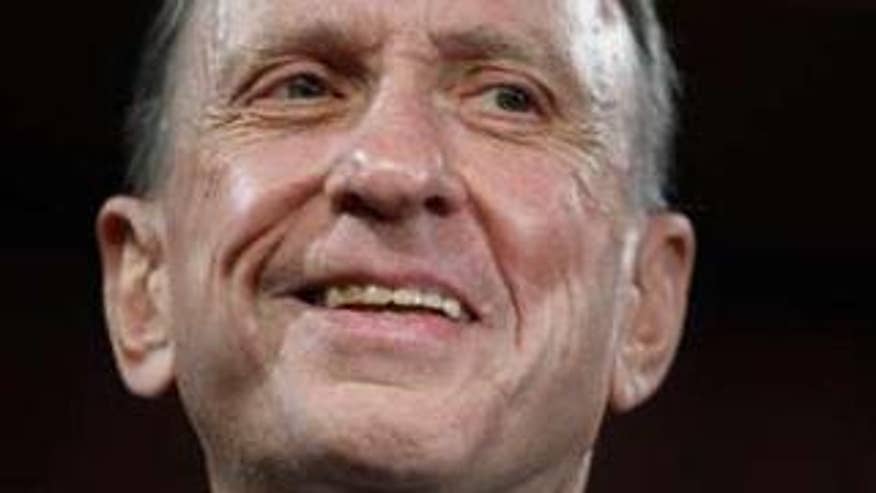 Sen. Arlen Specter is shown here in April in Washington discussing his switch to the Democratic Party. (Reuters Photo)
