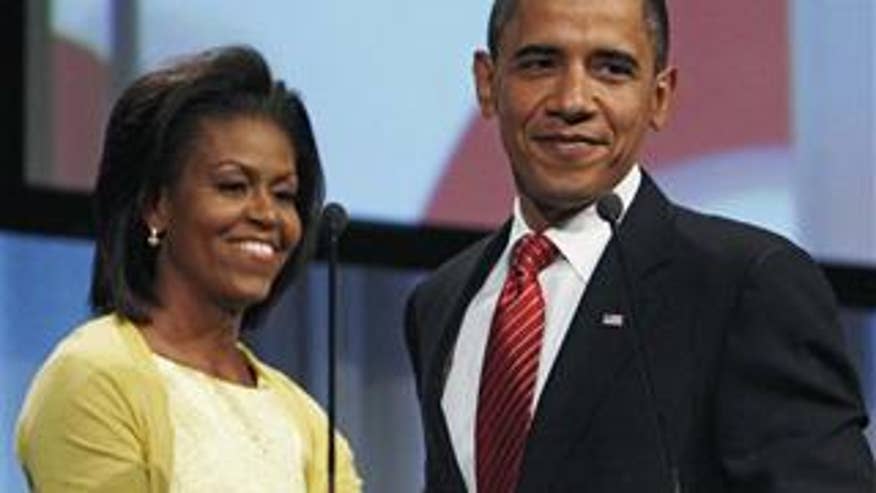 President Obama and first lady Michelle Obama in Copenhagen.