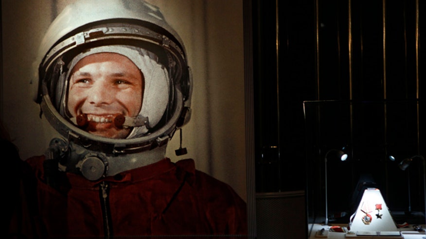 portrait of the first man in space, Yuri Gagarin